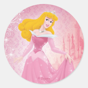 Sticker Rond Aurora Princess