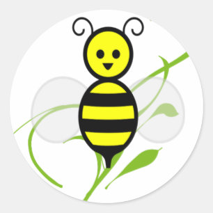 Sticker Rond Aussi occupé comme abeille