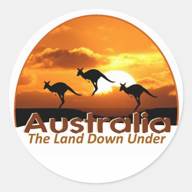 STICKER ROND AUSTRALIE (Devant)