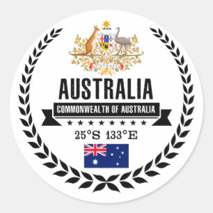 Sticker Rond Australie