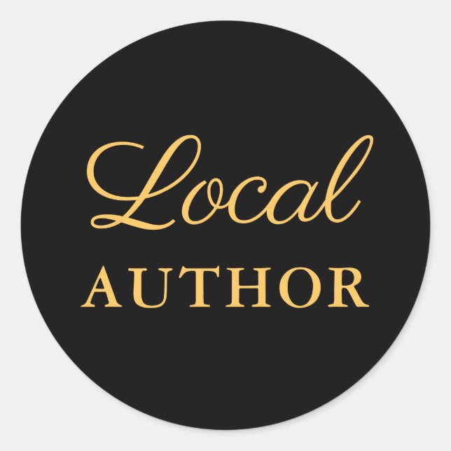 Sticker Rond Auteur local Gold Black Book Promo (Devant)