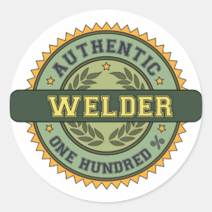 Sticker Rond Authentic Welder
