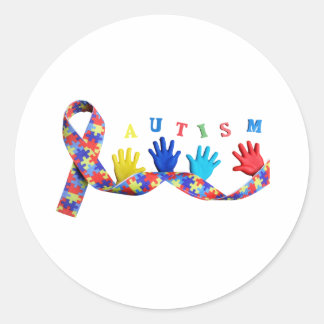 Sticker Rond Autism