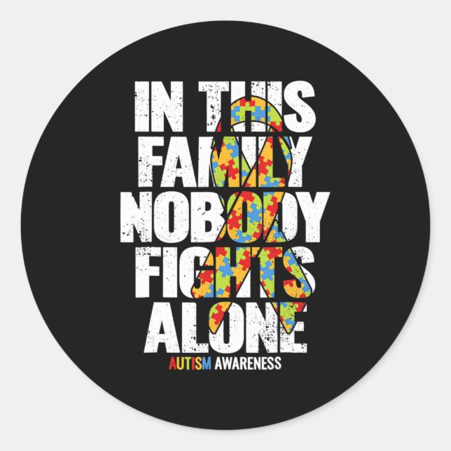 Sticker Rond Autism (Devant)