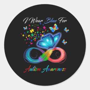Sticker Rond Autism Aware
