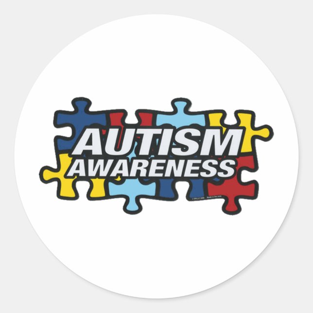 STICKER ROND AUTISME (Devant)