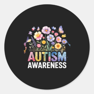 Sticker Rond Autisme sensibilisation autistique 