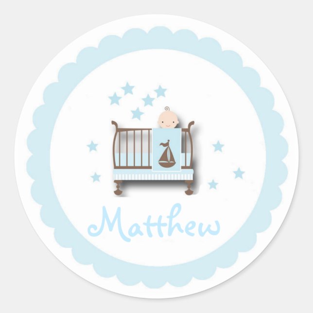 Sticker Rond Autocollant/bébé (Devant)