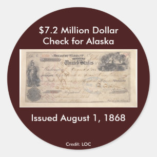 Sticker Rond Autocollant/contrôle pour l'Alaska