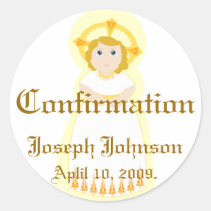 Sticker Rond Autocollant-Personnaliser de confirmation