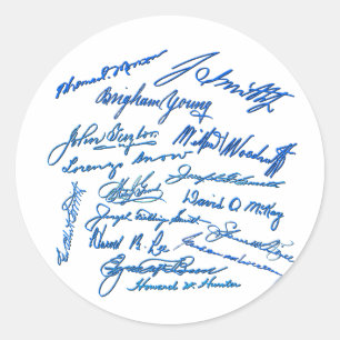 Sticker Rond Autographes de prophètes