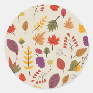 Sticker Rond Automne