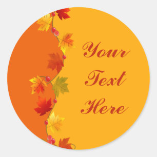 Sticker Rond Automne / Automne