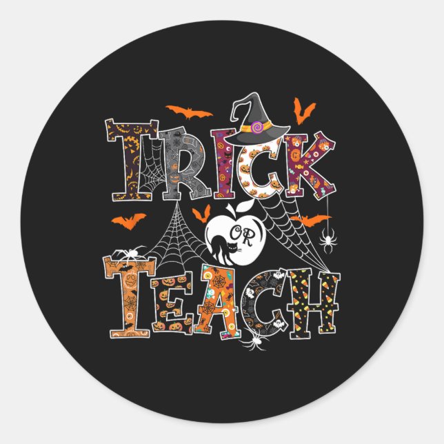 Sticker Rond Automne Fête Thématique Thanksgiving Halloween Ens (Devant)