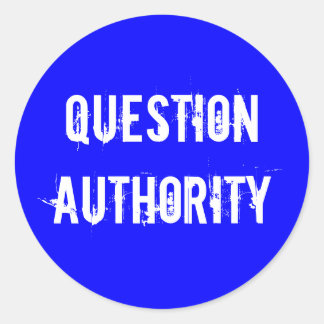 STICKER ROND AUTORITÉ DES QUESTIONS