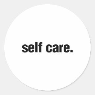 Sticker Rond Autosoins Sensibilisation à la santé mentale inspi