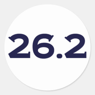 Sticker Rond Autour du marathon 26,2