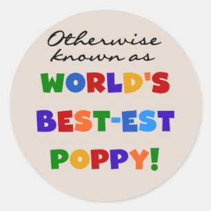 Sticker Rond Autres Meilleurs Tshirts et cadeaux Poppy
