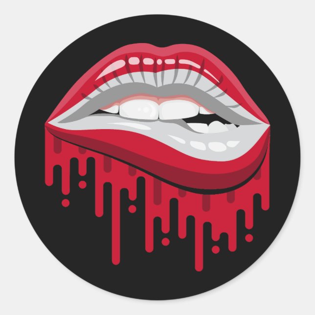 Sticker Rond Autriche lèvres ornithologie drapeau (Devant)