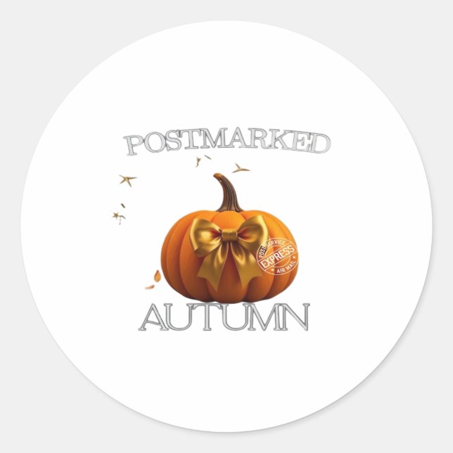 Sticker Rond Autumn Essential T-Shirt (Devant)