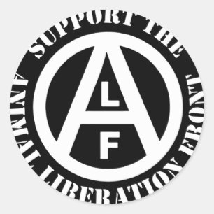 Sticker Rond Avant de libération animale végétalien végéta