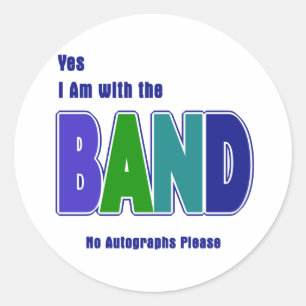 Sticker Rond Avec la bande