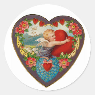 Sticker Rond Avec l'amour et l'amour