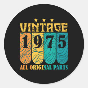 Sticker Rond Avec Tout Le P Original Et Né En 1975