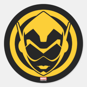 Sticker Rond Avengers Classiques   L'icône de La Guêpe
