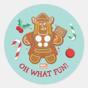 Sticker Rond Avengers Saisonniers Cookie Thor