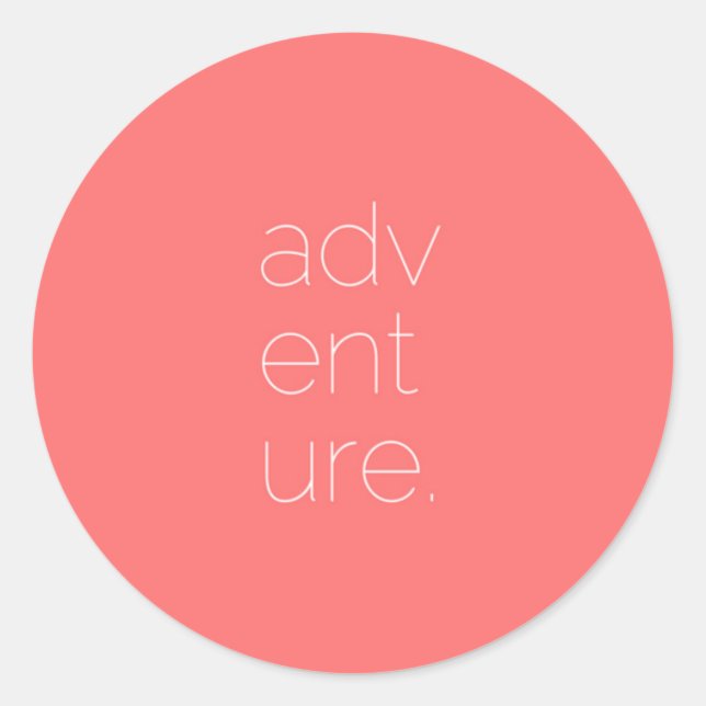 Sticker Rond Aventure (Devant)