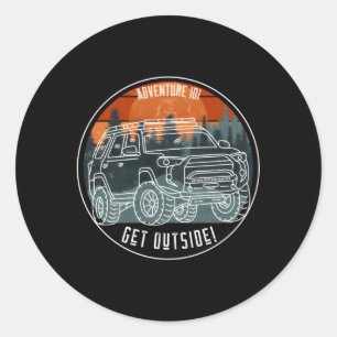 Sticker Rond Aventure 101 Sundown 4Runner