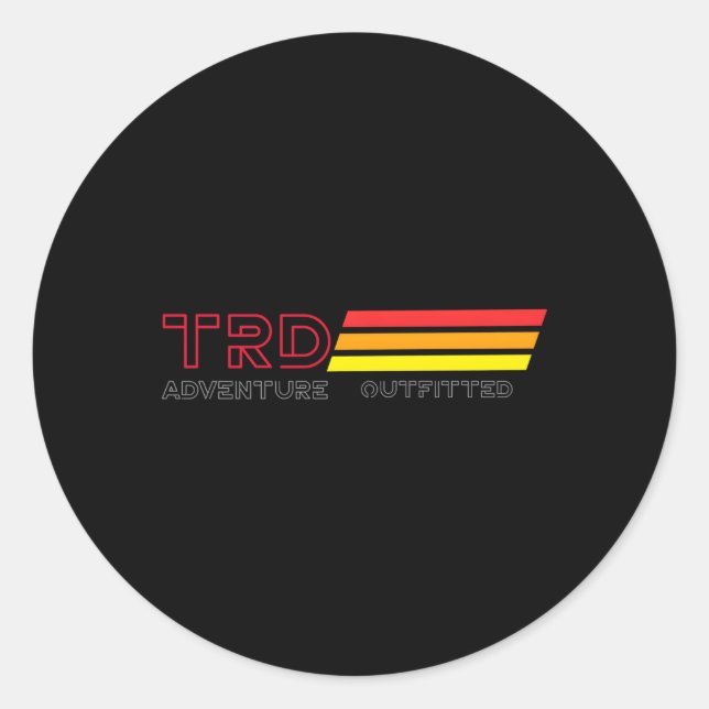 Sticker Rond Aventure 101 Trd Aventure Ted (Devant)
