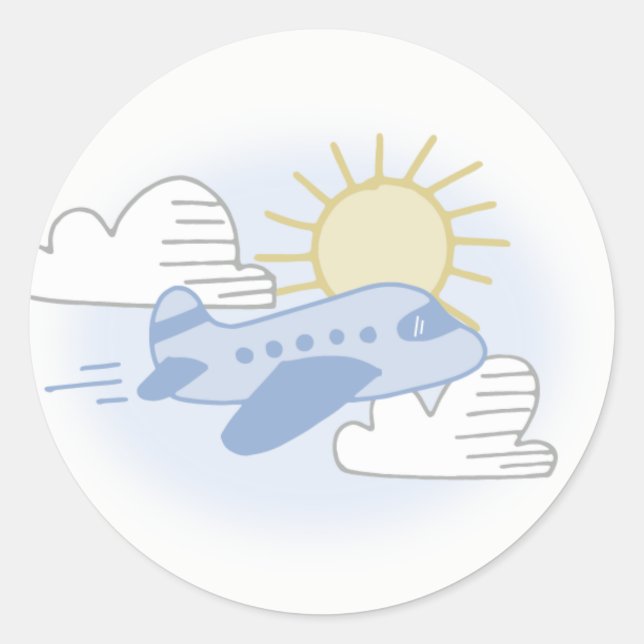 Sticker Rond Aventure Attend Voyage - Enveloppe Phoques (Devant)