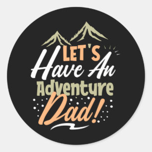 Sticker Rond Aventure papa