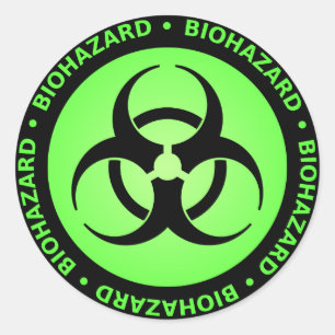 Sticker Rond Avertissement écologique