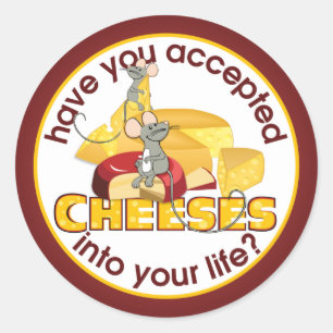 Sticker Rond Avez-Vous Accepté Des Fromages ?