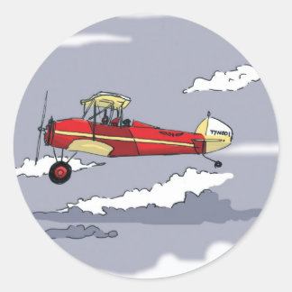 Sticker Rond avion