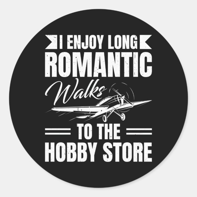 Sticker Rond Avions Radio Contrôlés Rc Avion Pilote Jet Rc P (Devant)