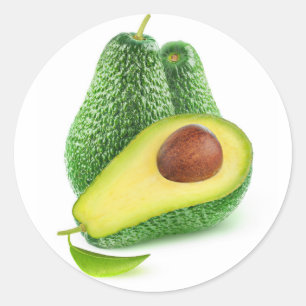 Sticker Rond Avocado