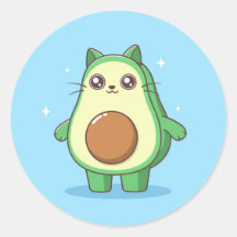 Avocato avocat chat kawaii mignonne mule