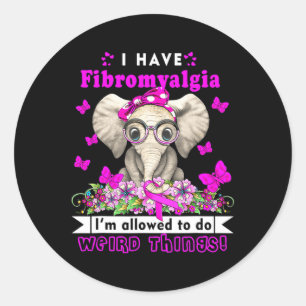 Sticker Rond Avoir le mois de sensibilisation à la fibromyalgie