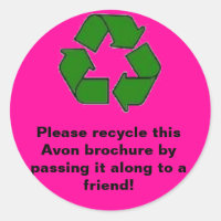 Avon : Veuillez recycler la brochure