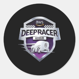 Sticker Rond Aws Deepracer Shield avant