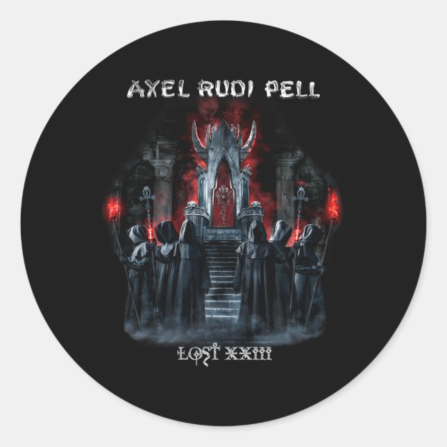 Sticker Rond Axel Rudi Pell Perdu Xxiii (Devant)