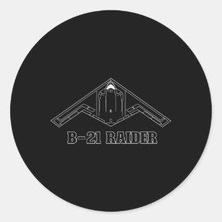 Sticker Rond B-21 Raider Bomber furtif Aéronefs Usa Aéronef A