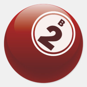 STICKER ROND B 2 BINGO BALL