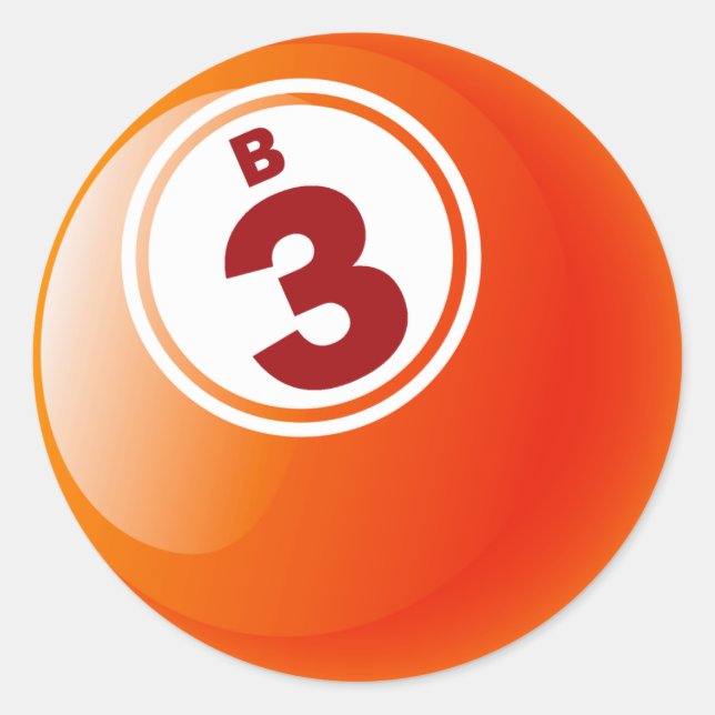STICKER ROND B 3 BINGO BALL (Devant)