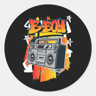 Sticker Rond B-boy Hip-hop Break Dancing