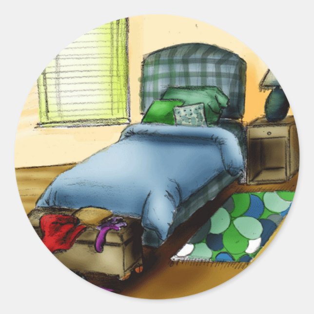 Sticker Rond B pour la chambre (Devant)